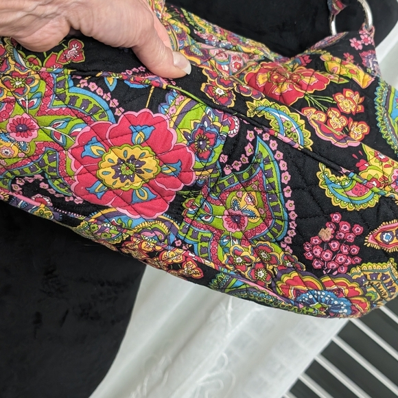 Vera Bradley Retired Symphony In Hue Reversible Hobo/Shoulder Bag - Picture 8 of 11